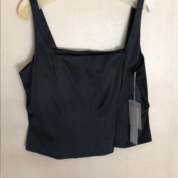 Black silk bustier Worth Collection - Picture 2 of 4